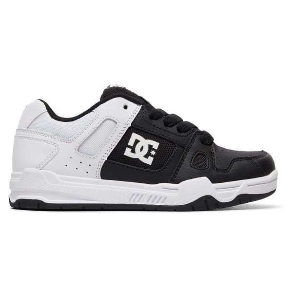DC Shoes Boy's 8-16 Stag Skate Shoes - Black/White Fade