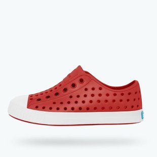 Native Jefferson Child Shoes - Torch Red / Shell White