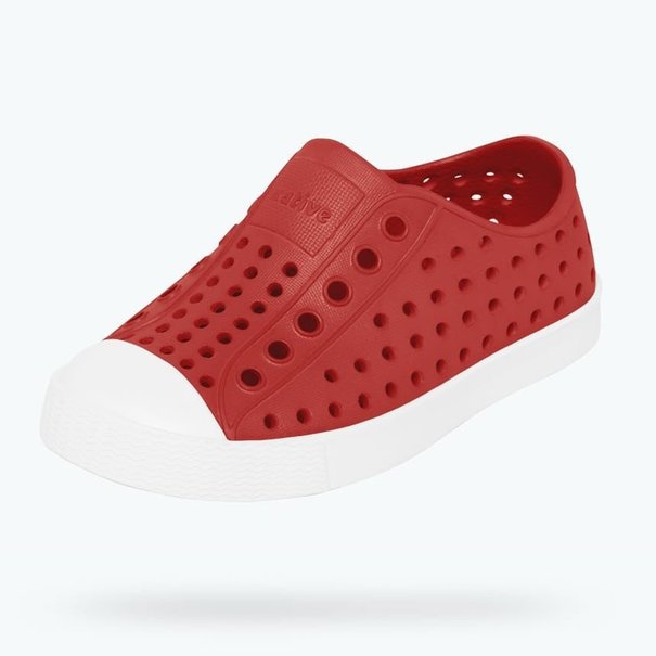 NATIVE Native Jefferson Child Shoes - Torch Red / Shell White