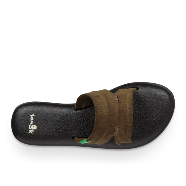 Sanuk Sanuk Women's Yoga Mat Capri Sandals - Dark Olive