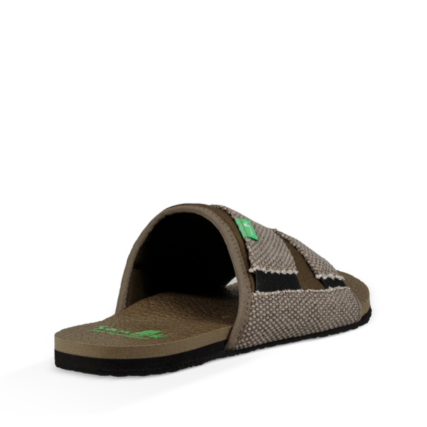 Sanuk Men's Beer Cozy 2 Slide Sandals - Dark Olive - Medicine Hat