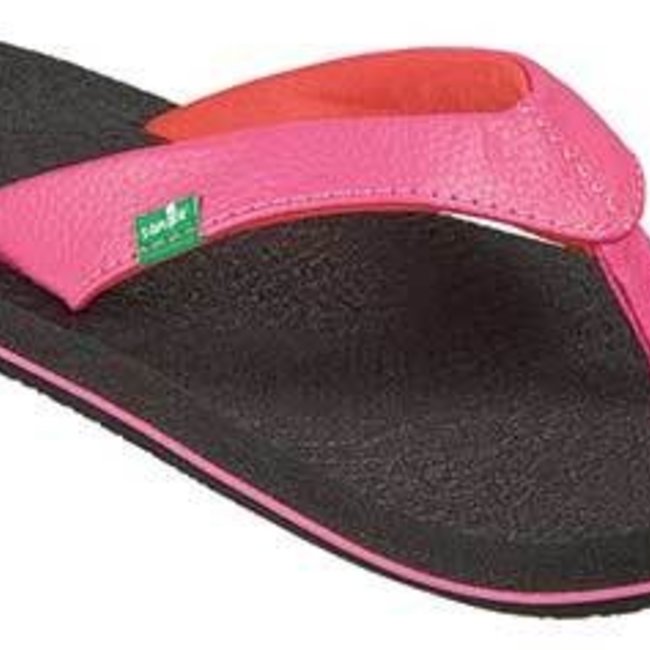 Sanuk Girl S Yoga Mat Sandals Hot Pink Red Medicine Hat The