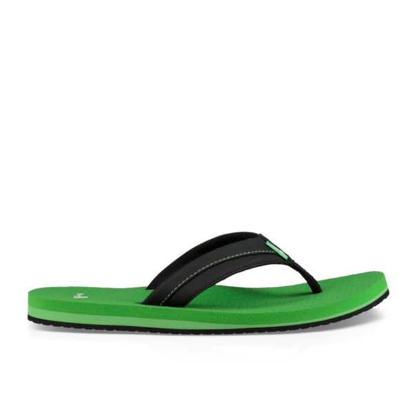 Sanuk Sanuk Kid's Root Beer Cozy Light Sandals - Black/Green