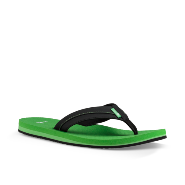 Sanuk Sanuk Kid's Root Beer Cozy Light Sandals - Black/Green