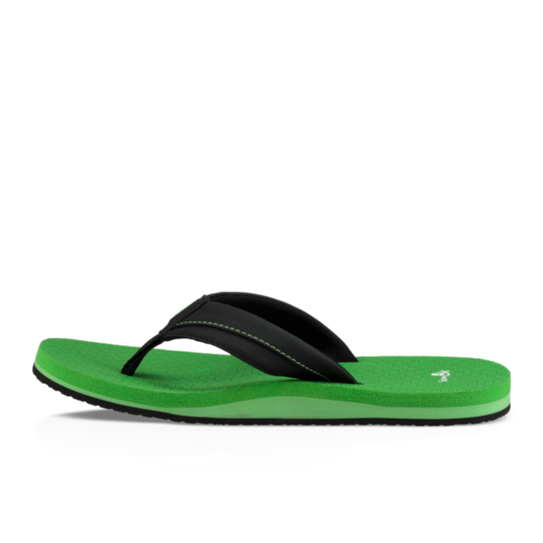 Sanuk Sanuk Kid's Root Beer Cozy Light Sandals - Black/Green