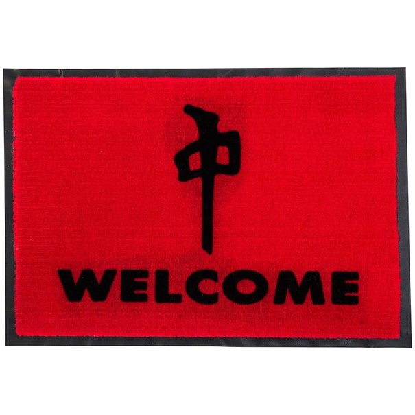 Red Dragon Apparel RDS Door Mat Welcome 27x18in - Red/Black