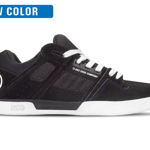 DVS FOOTWEAR DVS Comanche 2.0+ Skate Shoes - Black White Nubuck