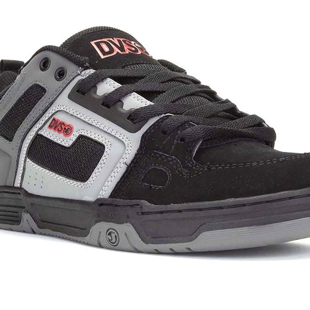 DVS FOOTWEAR DVS Comanche Skate Shoes - Blk Charc Red Nubuck
