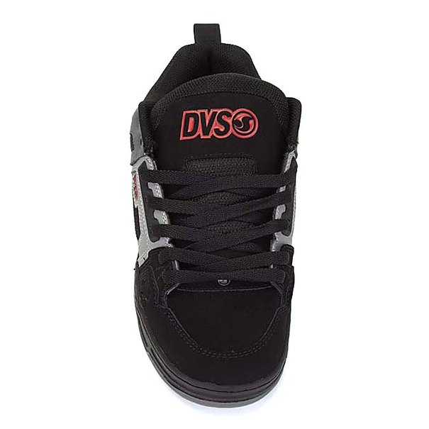 DVS FOOTWEAR DVS Comanche Skate Shoes - Blk Charc Red Nubuck