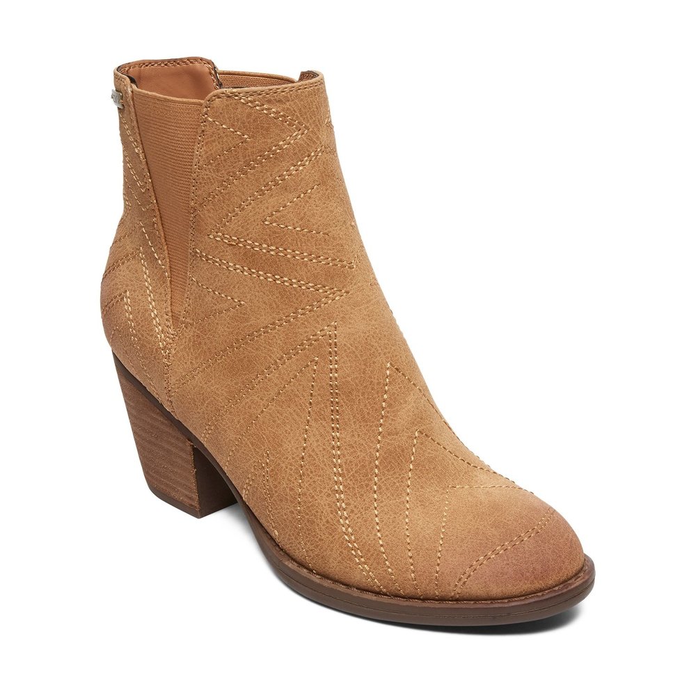 Heeled boots tan best sale