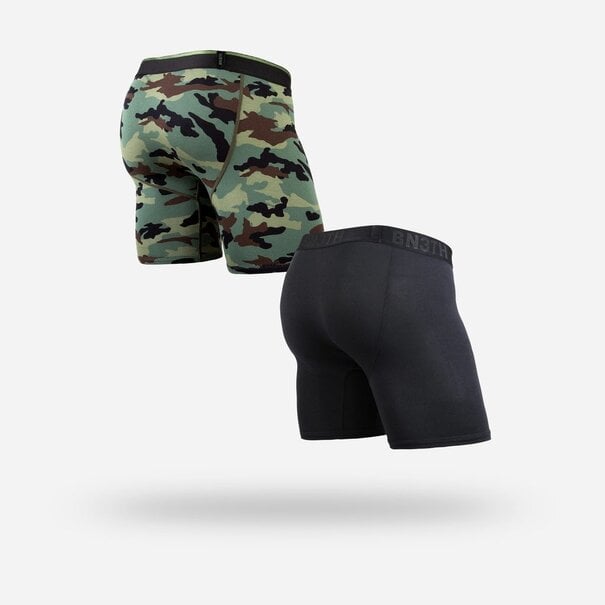 BN3TH BN3TH Classic Boxer Brief 2-Pack - Black/Camo