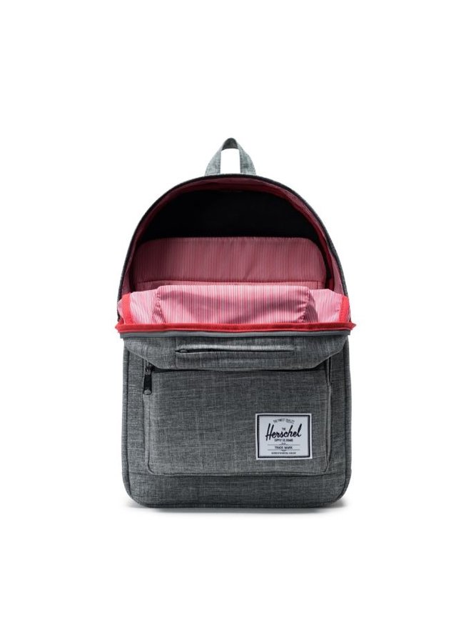 herschel pop quiz backpack raven crosshatch