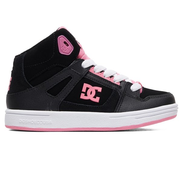 DC Shoes DC Kid's Pure Hi High-Top Shoes - Black/Pink