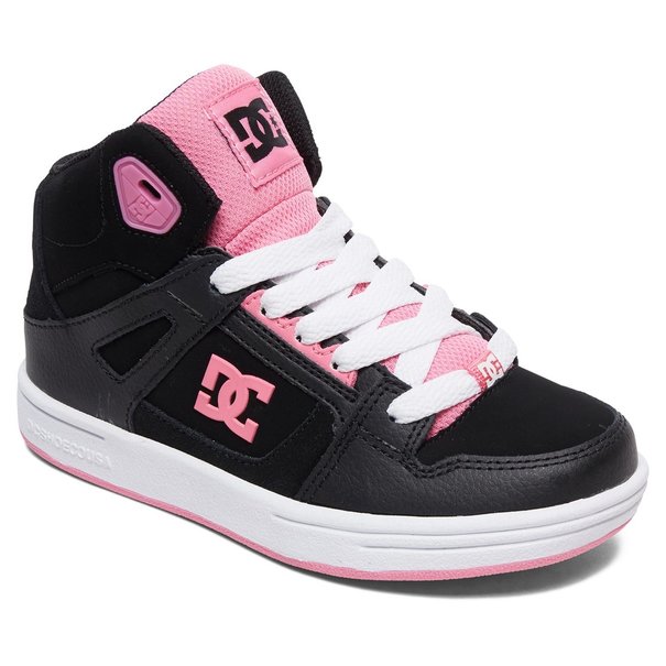 DC Shoes DC Kid's Pure Hi High-Top Shoes - Black/Pink