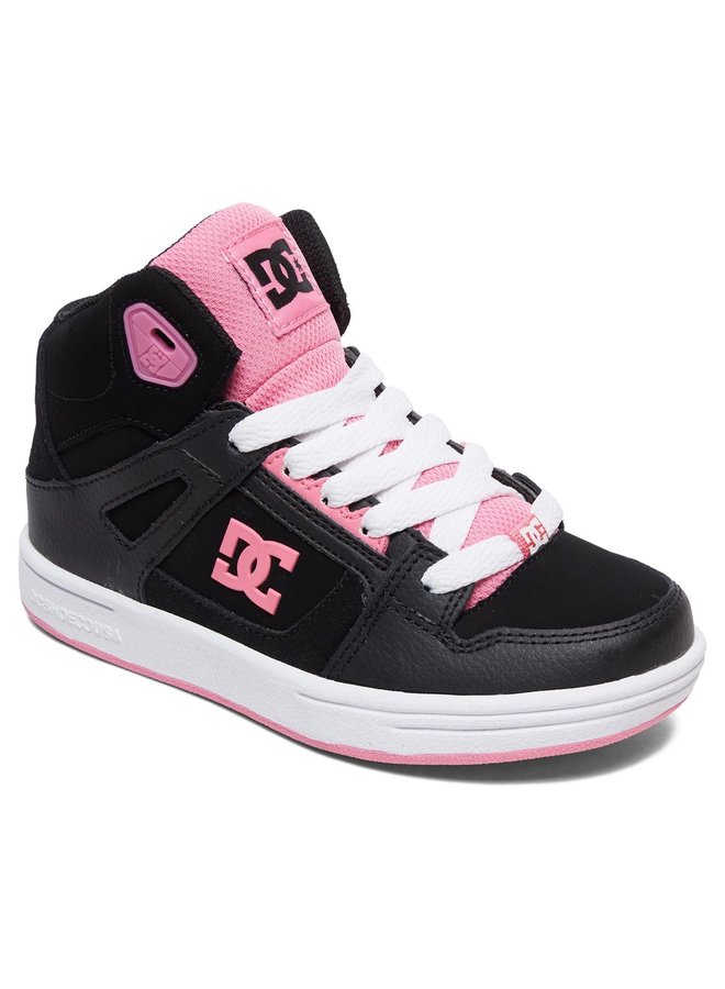 DC Kid�s Pure Hi HighTop Shoes Black/Pink Medicine DC Kid�s Pure Hi HighTop Shoes Black/Pink Medicine