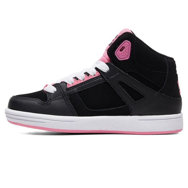 DC Shoes DC Kid's Pure Hi High-Top Shoes - Black/Pink