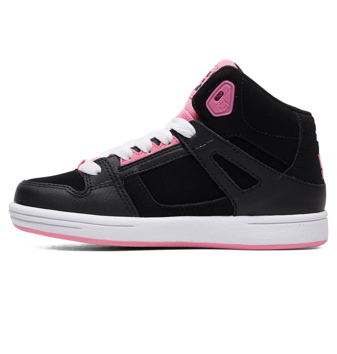 DC Kid's Pure Hi High-Top Shoes - Black/Pink - Medicine Hat-The ...