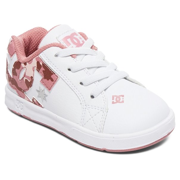 DC Shoes DC Toddler’s Court Graffik Elastic SE Shoes - White/Camo