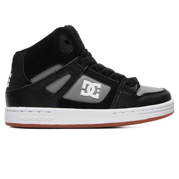 DC Shoes DC Kid's Pure High-Top Shoes - Black/Grey