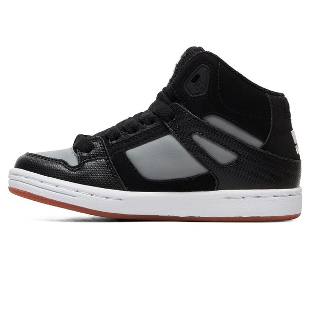 DC Shoes DC Kid's Pure High-Top Shoes - Black/Grey