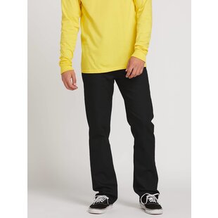 Volcom Solver Modern Fit Jeans - Black On Black