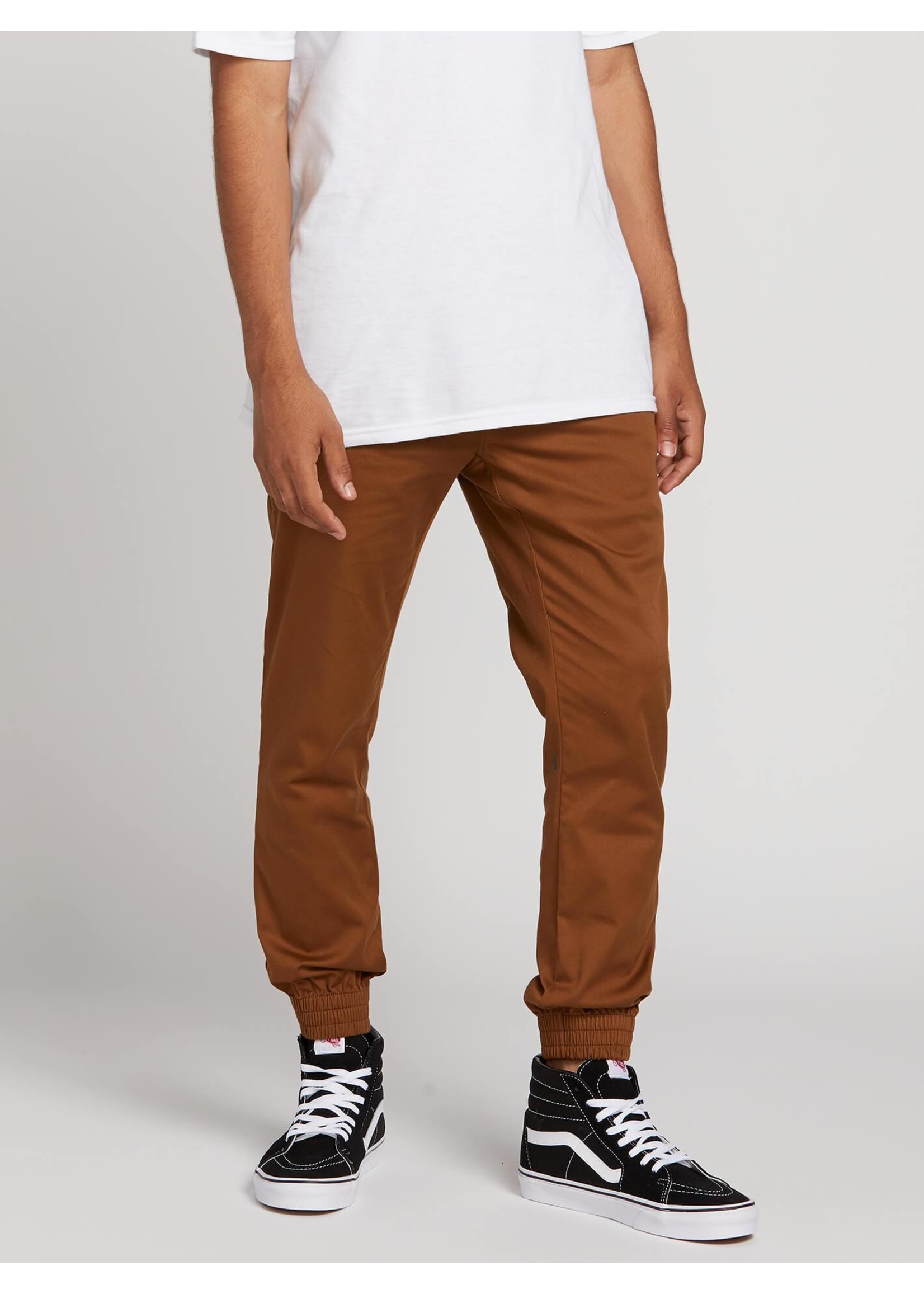 Volcom Frickin Slim Jogger Pants - Mud 