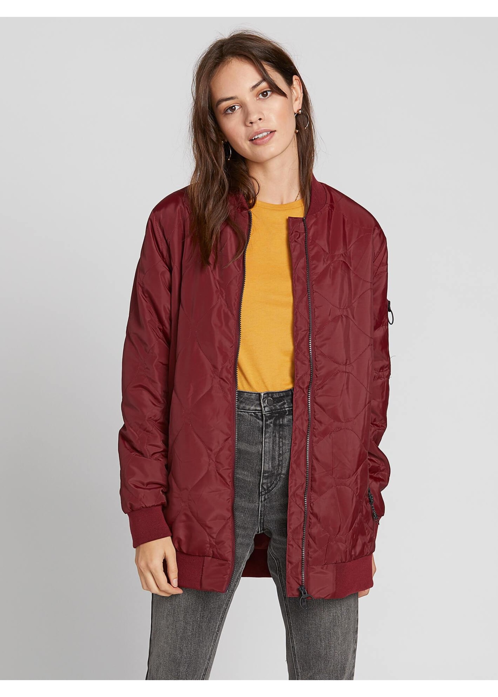 long line bomber jacket