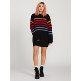 Volcom Move On Up Dress - Black Combo