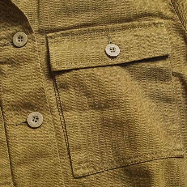 BRIXTON Brixton Abbot L/S Overshirt - Olive