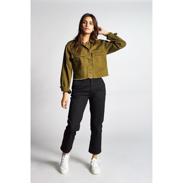 BRIXTON Brixton Abbot L/S Overshirt - Olive