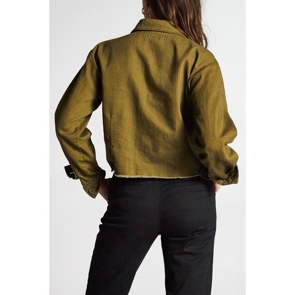 BRIXTON Brixton Abbot L/S Overshirt - Olive