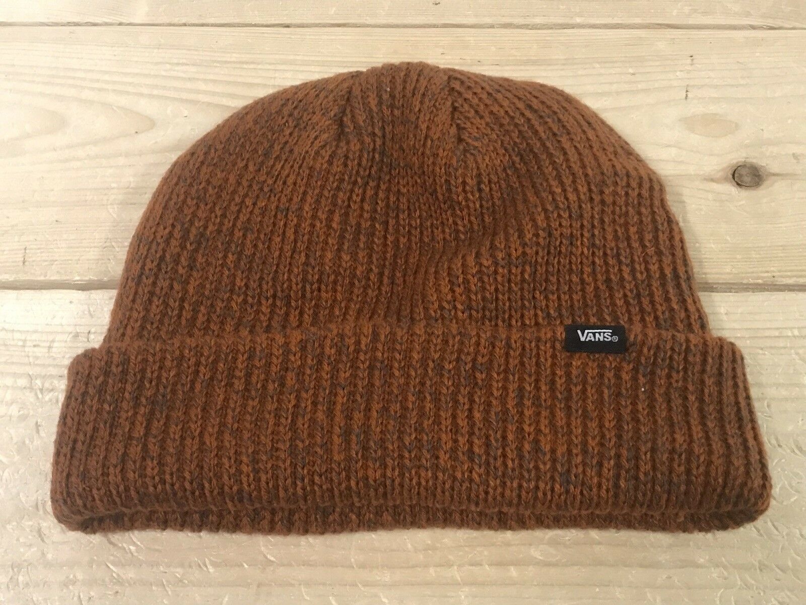 vans orange beanie