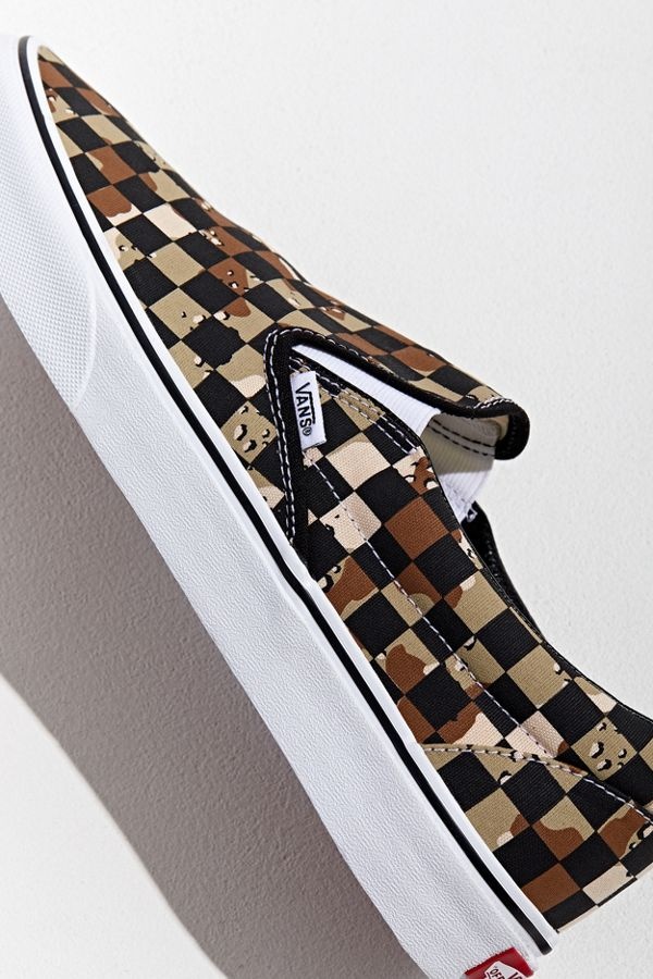 Camo checkered shop vans