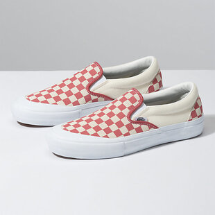 Vans Slip-On Pro Men'S Skate Shoes - Check Red