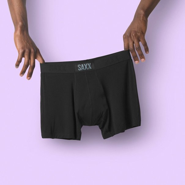SAXX Underwear Saxx Vibe Boxer Brief - Black/Black