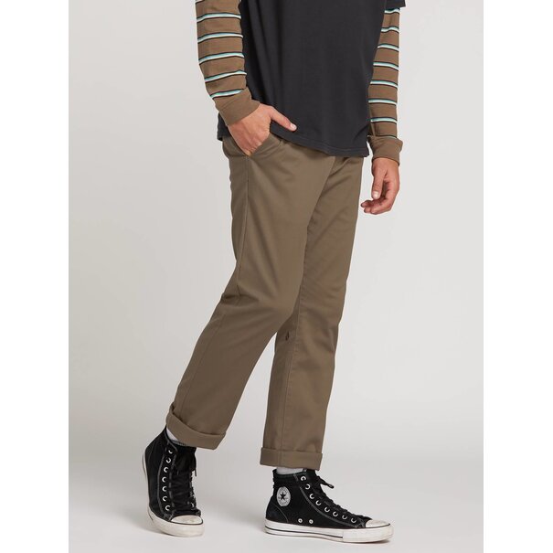 Volcom Frickin Modern Stretch Chino Pants - Mushroom