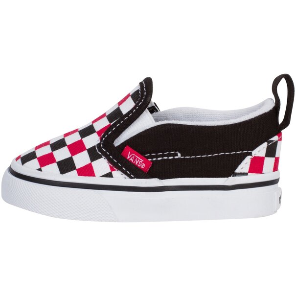Vans Footwear Vans Toddler Slip-On V Shoes - Blk/Red