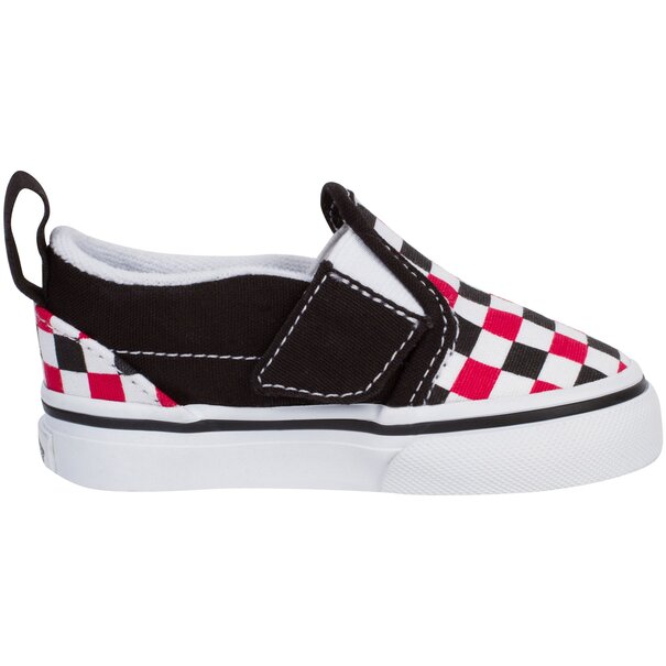 Vans Footwear Vans Toddler Slip-On V Shoes - Blk/Red