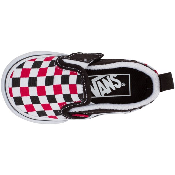 Vans Footwear Vans Toddler Slip-On V Shoes - Blk/Red