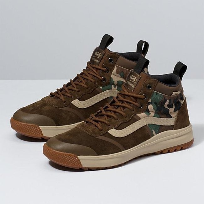 vans ultrarange hi mte brown