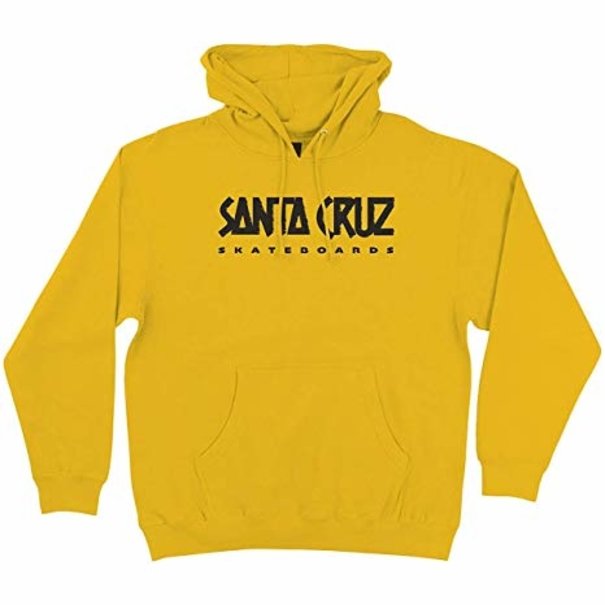 Santa Cruz Skateboards Santa Cruz Ad Strip Hoodie - Gold