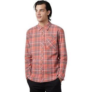 Men'S Benson Hemp Button Up - Plaid/Orange