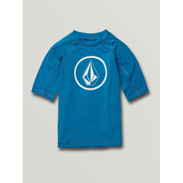 Volcom Lido Solid Raglan Rashguard - True Blue