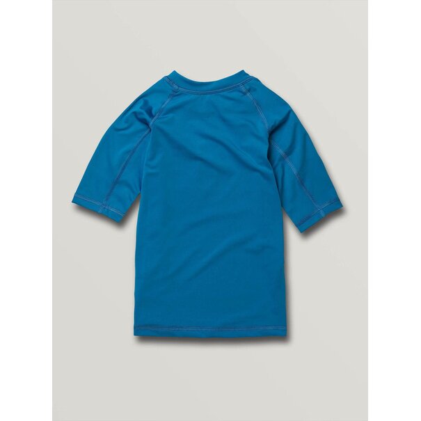 Volcom Lido Solid Raglan Rashguard - True Blue