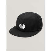 Stone O Strapback Hat - Black