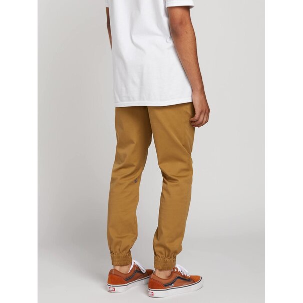 Volcom Frickin Slim Jogger Pants - Dark Khaki