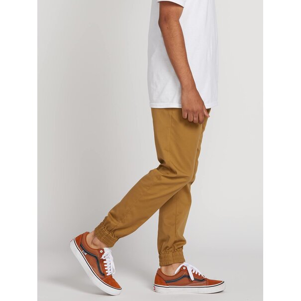 Volcom Frickin Slim Jogger Pants - Dark Khaki