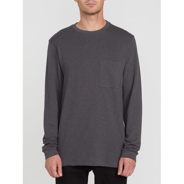 Volcom Keeter Long Sleeve Crew - Dark Charcoal
