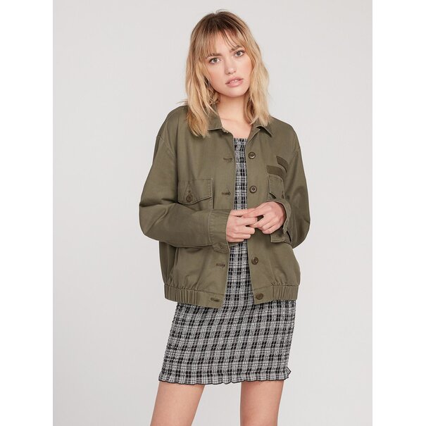 Volcom Army Whaler Jacket - Army Green Combo