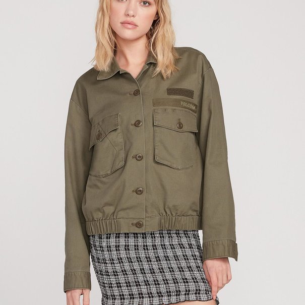 Volcom Army Whaler Jacket - Army Green Combo